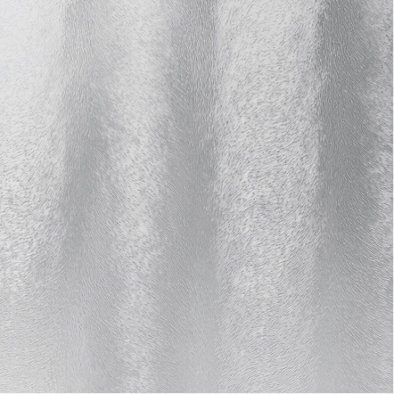 Close up texture of chinchilla glass used in replacement windows with a flowing wavy pattern that blurs visibility while allowing natural light to filter through. The decorative privacy glass has a soft textured appearance often used in bathrooms, entry doors, and accent windows.